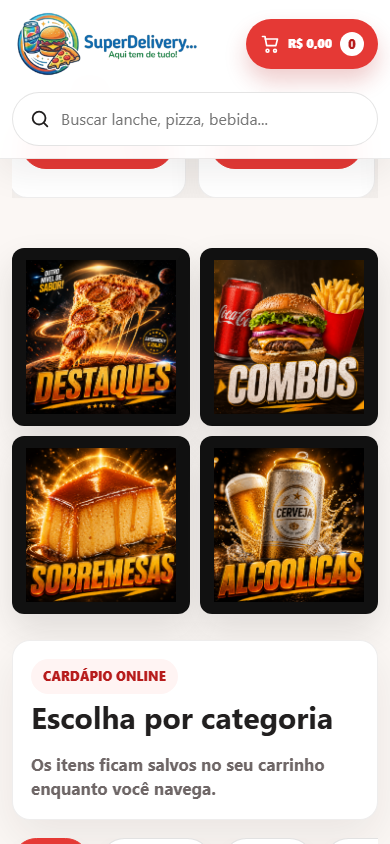 Banners promocionais no celular