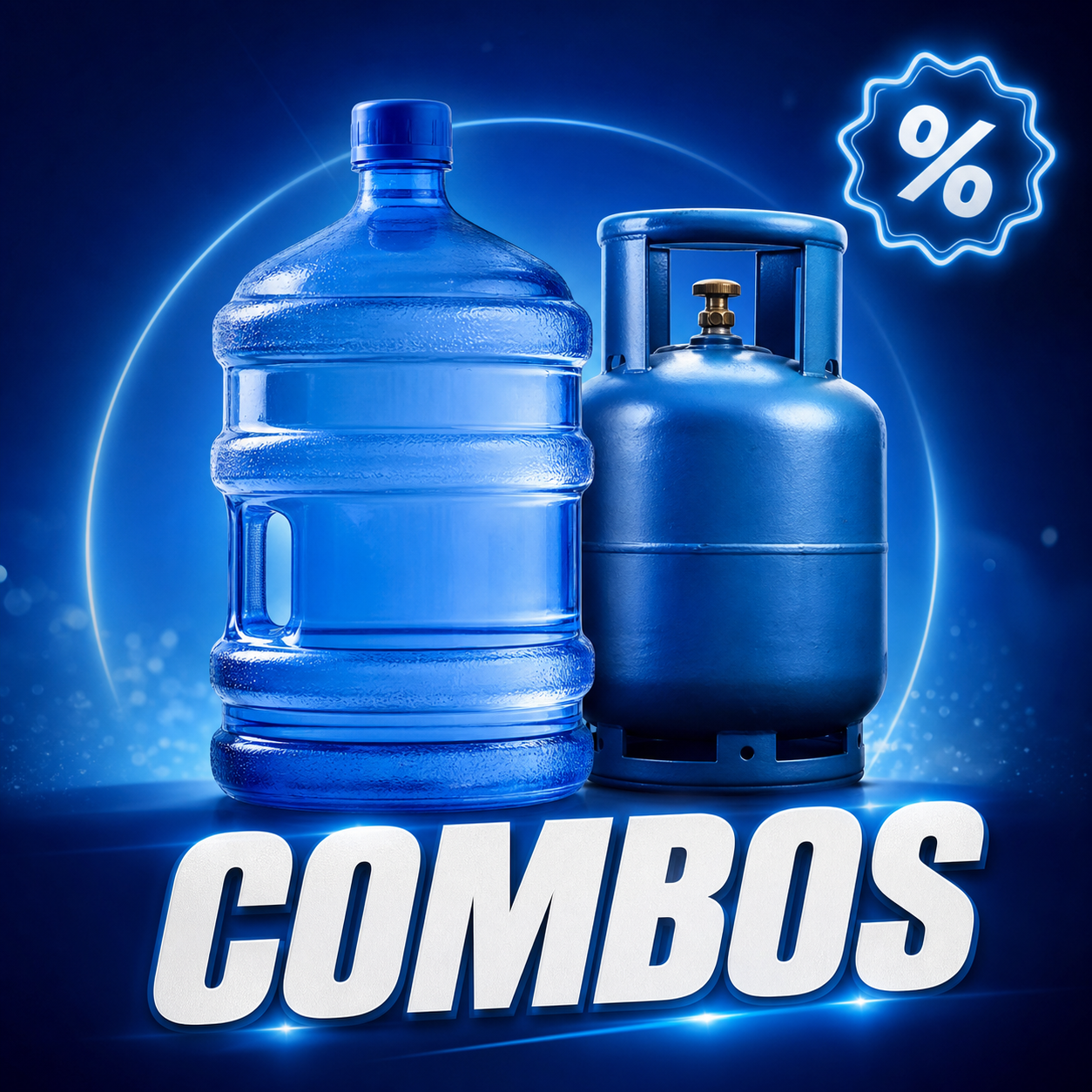 Combo água e gás