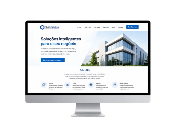 Exemplo de Site Institucional