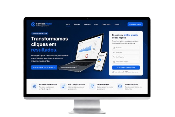 Exemplo de Landing Page